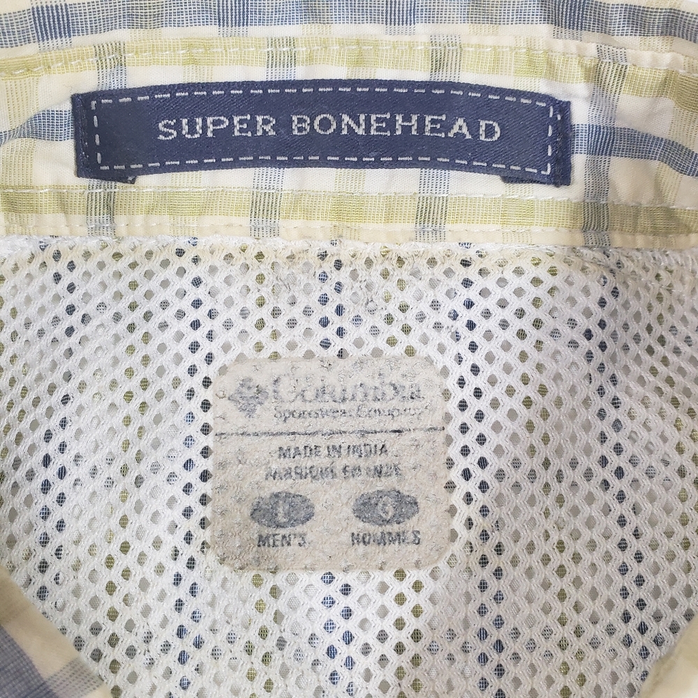 Columbia Shirt Men Large Button Down plaid Fishing Omni-Shade Performance Shirt - Picture 4 of 10